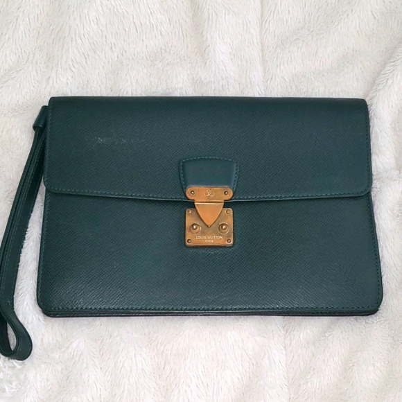 Louis Vuitton Handbags - Louis Vuitton Taiga Pochette Kourad Clutch Bag